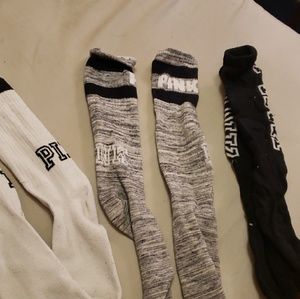 3 pair of pink socks